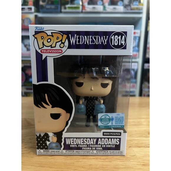 LE 9500 PCS EXC Wednesday w/ Piranhas Funko Pop #1814 Addams Family Ortega TV - Picture 1 of 6